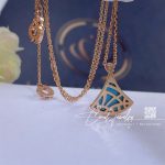 Bulgari Divas’ Dream Necklace Rose Gold Turquoise And Diamonds Ref. 350584 (4)