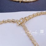 Bulgari Serpenti Viper Slim Necklace In 18 Kt Yellow Gold, Set With Full Pavé Diamonds Ref. 351090 (4)