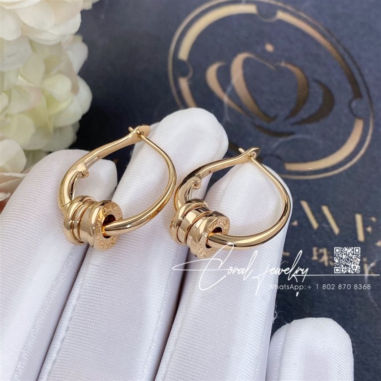 Bulgari B.zero1 Rose Gold Hoop Earrings 355007 Or858259 (4)