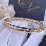 Bulgari B.zero1 18 Kt Rose Gold Bangle Bracelet With Bvlgari Logo On The Spiral Ref. 356239 (4)