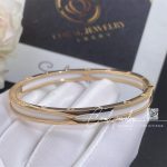 Bulgari B.zero1 Bangle Bracelet In 18 Kt Rose Gold With White Ceramic Ref. 351408 (1)