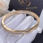 Bulgari B.zero1 Bangle Bracelet In 18 Kt Rose Gold With White Ceramic Ref. 351408 (4)