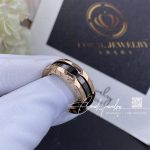 Bulgari B.zero1 Two Band Ring With Two 18 Kt Rose Gold Loops And A Black Ceramic Spiral (3)