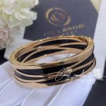 Bulgari Rose Gold And Ceramic B.zero1 Bangle Ref. Br858729 (4)