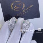 Bulgari Serpenti Platinum And 18k Yellow Gold Diamond Earrings With Emerald Eyes (6)