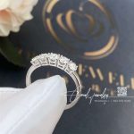 Tiffany Forever Band Ring In Platinum With A Half Circle Of Diamonds, 3 Mm Wide (12)