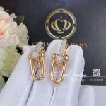 Tiffany Hardwear Link Earrings In 18k Rose Gold With Pavé Diamonds (3)