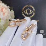 Tiffany Hardwear Link Earrings In 18k Rose Gold With Pavé Diamonds (5)