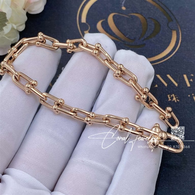 Tiffany Hardwear Link Rose Gold Medium Bracelet (2)