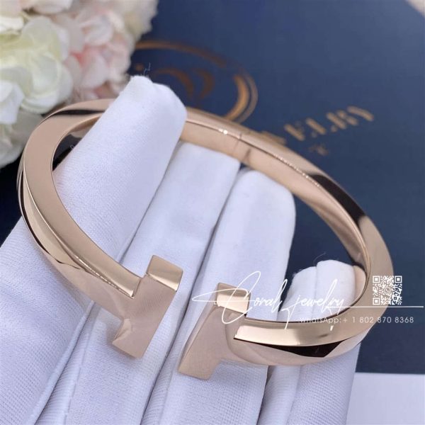 Tiffany T Square Bracelet In 18k Rose Gold (2)