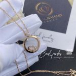 Chopard Happy Diamonds Pendant In 18 Kt Pink Gold Dancing Letters (7)