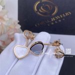 Chopard Happy Hearts Earrings, Ethical Rose Gold, Diamonds, Mother Of Pearl Ref. Number 83a082 5301 (14)