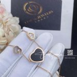 Chopard Happy Hearts Necklace, Ethical Rose Gold, Diamonds, Onyx 81a082 5201 (8)