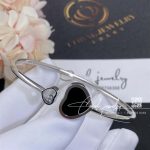 Chopard Happy Hearts White Gold Onyx Diamond Bangle 857482 1202 (9)