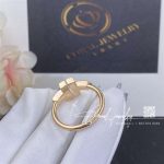 Tiffany T Wire Ring In Rose Gold With Diamonds And Mother Of Pearl (6)