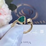 Chopard Happy Hearts Ring, Ethical Yellow Gold, Diamond, Malachite 829482 5102 (1)