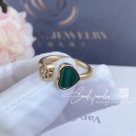 Chopard Happy Hearts Ring, Ethical Yellow Gold, Diamond, Malachite 829482 5102 (2)