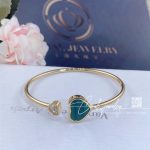 Chopard Happy Hearts Rose Gold Malachite Diamond Bangle 857482 5105 (3)