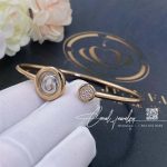 Chopard Happy Spirit Bangle, Ethical Rose Gold, Ethical White Gold, Diamonds @858230 9001 (6)