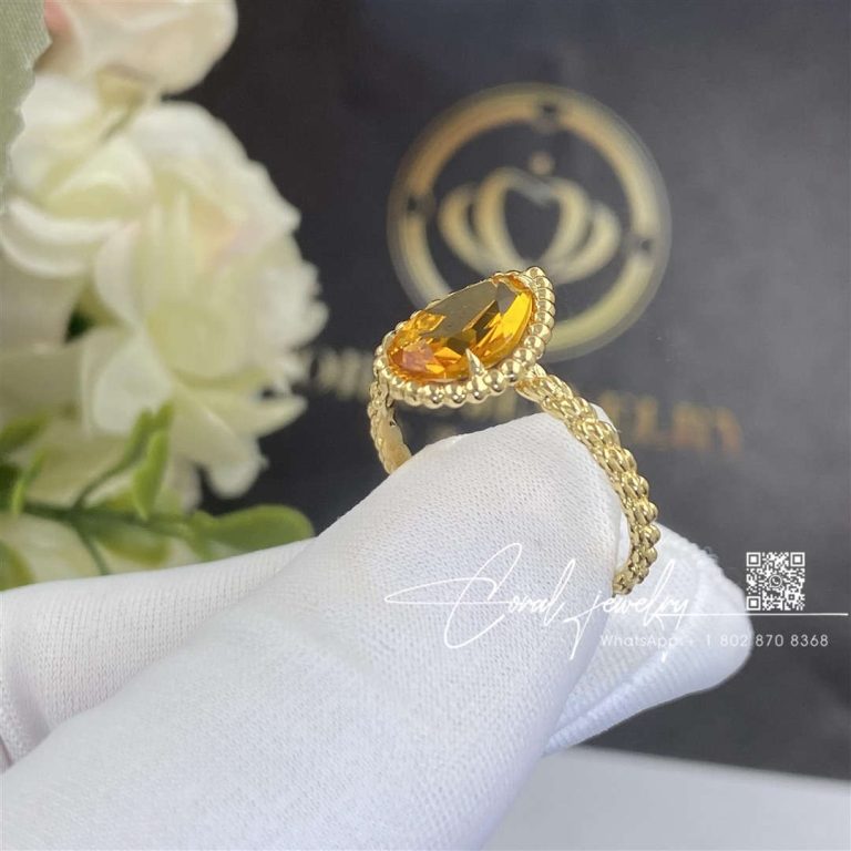 Boucheron Serpent Bohème Couleur Yellow Gold Citrine Ring Jrg02702 (2)