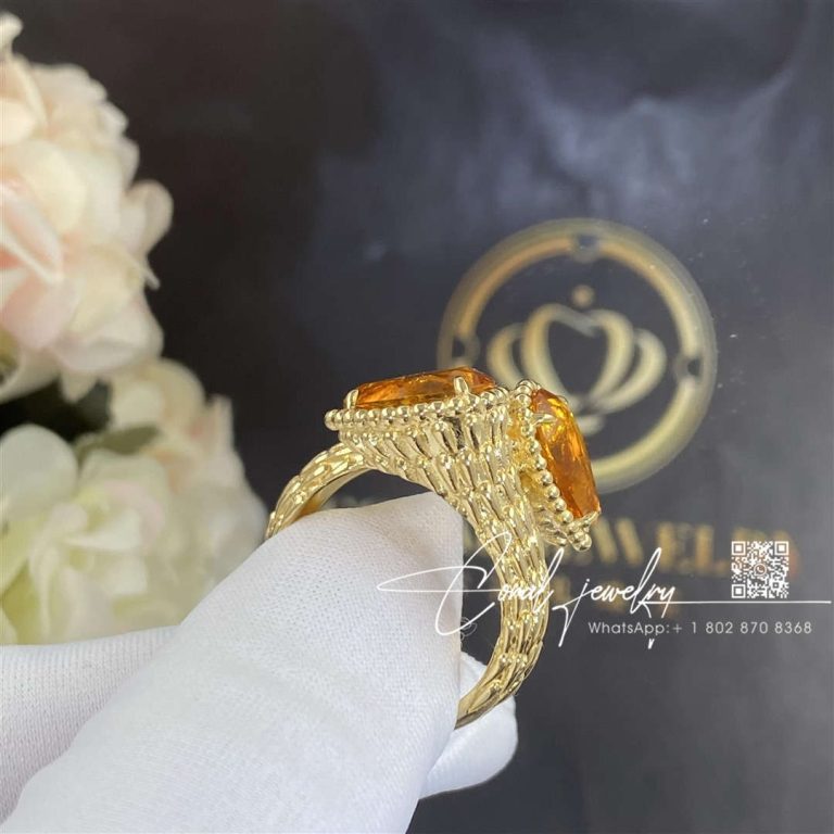 Boucheron Serpent Bohème Couleur Yellow Gold Citrine Ring Jrg02796 (4)