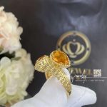 Boucheron Serpent Bohème Couleur Yellow Gold Citrine Ring Jrg02796 (5)