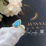 Boucheron Serpent Boheme Couleur Yellow Gold Turquoise Ring Jrg02856 (2)