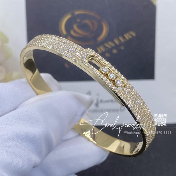 Messika Move Noa Full Pavé Diamond Bangle Bracelet 12722 Yg (3)