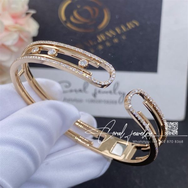 Messika Move 10th Women’s Diamond Bangle Bracelet 11426 Pg (6)