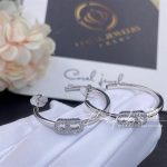 Messika Move Uno Small Hoop Earrings White Gold Diamond Earrings 12485 Wg (5)