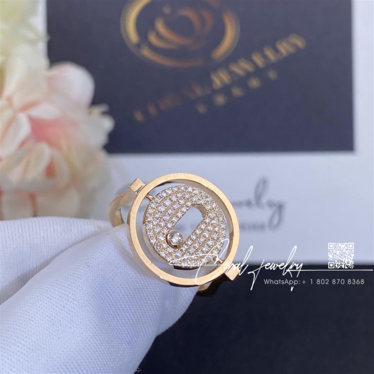 Messika Lucky Move Rose Gold Ring With Diamonds 07534 Pg (1)