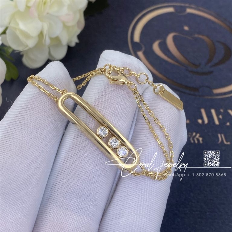 Messika Move Classique Yellow Gold Diamond Bracelet 03996 Yg (10)