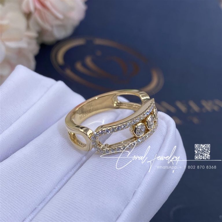 Messika Move Classique Yellow Gold Ring With Diamonds 04000 Yg (2)