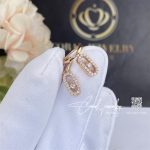 Messika Move Uno Hoop Earrings Pink Gold Diamond Earrings 12037 Pg (2)