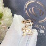 Messika Move Uno Mini Hoops Pink Gold Diamond Earrings 10050 Pg (2)