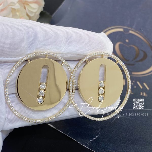 Messika Lucky Move Gm Yellow Gold Diamond Earrings 10818 Yg (1)