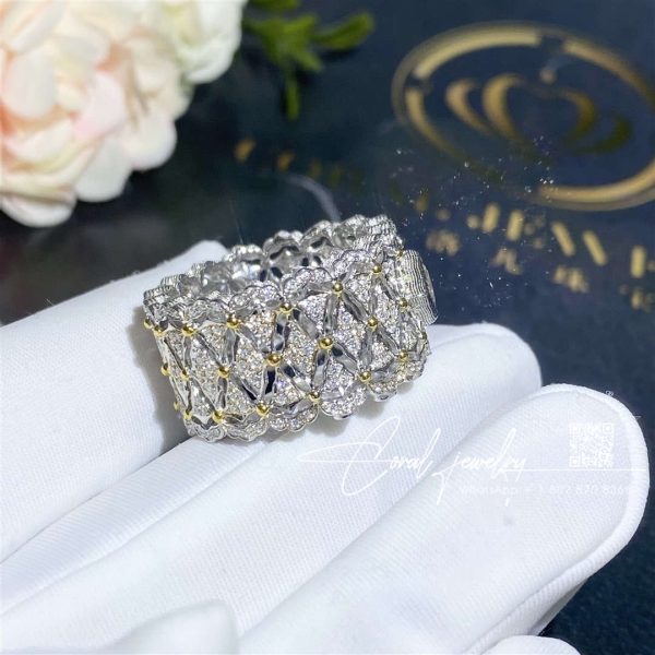 Buccellati Rombi Eternelle In White Gold Set With 0.3ct Square Diamond (3)