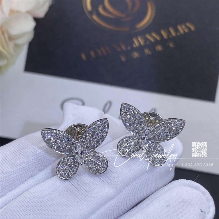 Graff Pavé Butterfly Diamond Small Stud Earrings (1)