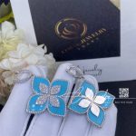 Roberto Coin Princess Flower Earrings With Diamonds And Turquoise Adv888ea1838 03 (8)