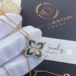 Roberto Coin Princess Flower Pendant With Diamonds And Malachite 20mm (6)