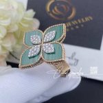 Roberto Coin Princess Flower Ring Rose Gold Diamonds & Malachite – 3 (9)