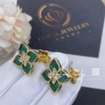 Roberto Coin Venetian Princess Earrings With Diamonds And Malachite (4)