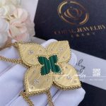 Roberto Coin Venetian Princess Pendant In Yellow Gold Diamonds And Malachite (6)