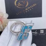 Roberto Coin White Gold Turquoise & Diamonds Princess Flower Ring (5)