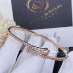 Marli Cleo Full Diamond Slim Slip On Bracelet In Rose Gold Cleo B10 (3)