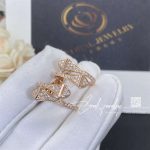 Marli Cleo Open Hoop Earrings In Rose Gold With Diamonds, Cleo E85 (5)