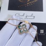 Roberto Coin Princess Flower Bracelet With Diamonds And Malachite (7)