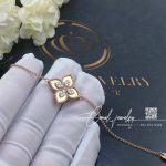 Roberto Coin Princess Flower Bracelet With Rose Gold And Diamonds (3)