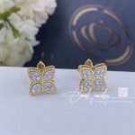 Roberto Coin Princess Flower Earrings With Diamonds 15mm (4)