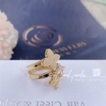 Roberto Coin Princess Flower Yellow And White Gold Ring With Diamonds (3)